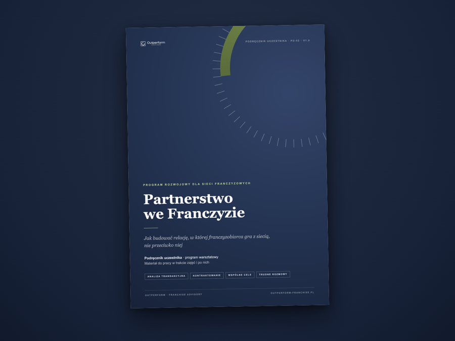 Podręcznik uczestnika – Partnerstwo we Franczyzie