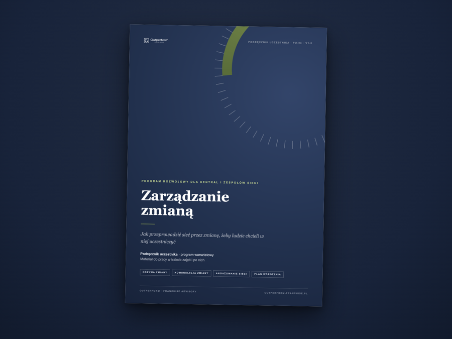 Podręcznik uczestnika – Zarządzanie zmianą