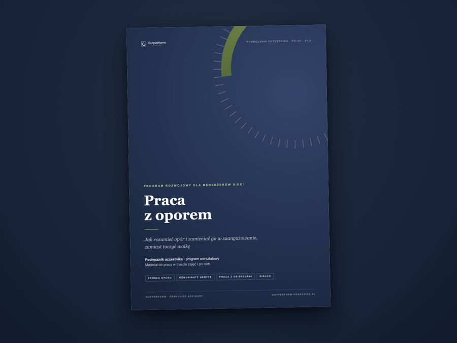 Podręcznik uczestnika – Praca z oporem